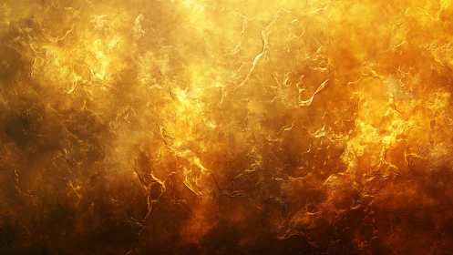Molten Chaos Erupts in Golden Flame Pandemonium