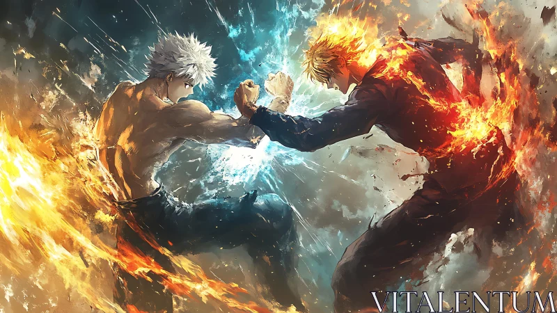 Elemental warriors collide in a fiery, explosive showdown