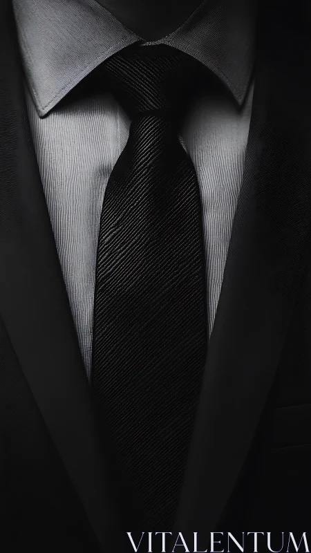 Monochrome Formality: The Art of Professional Precision.