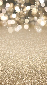 Champagne dust horizon under dreamy holiday bokeh glow.