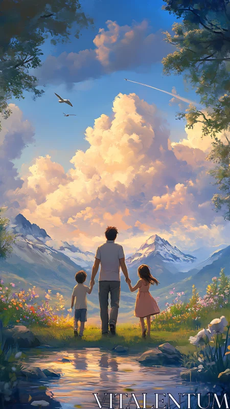 Cloud kingdoms crown a family&rsquo;s bright valley walk home
