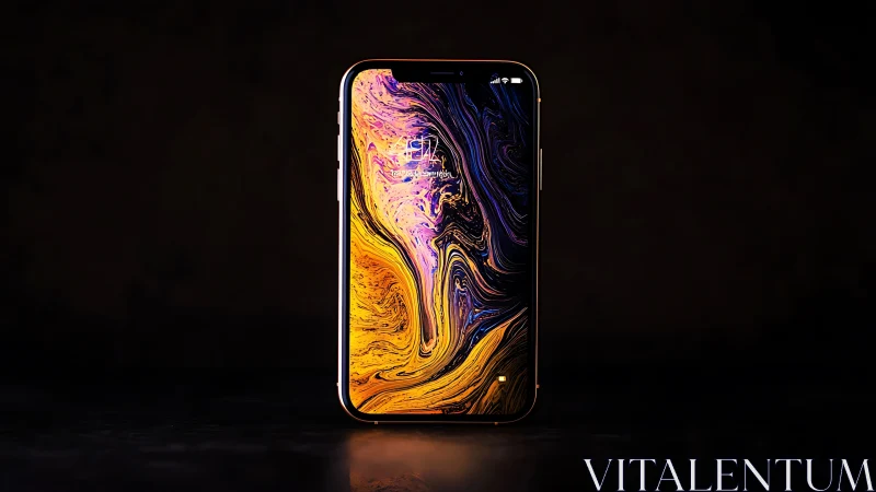 Liquid Dreams on Glass: Where Purple Meets Gold.