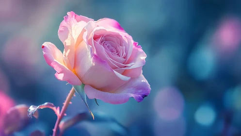 Luminous Rose in Dreamy Light.