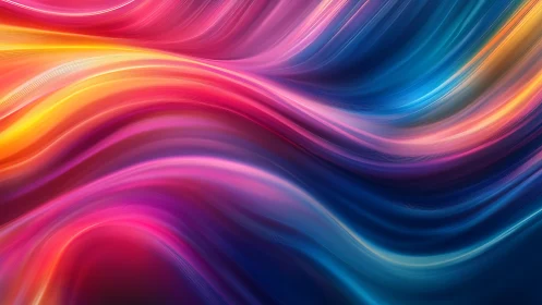 Vibrant flowing color waves in abstract digital artwork.