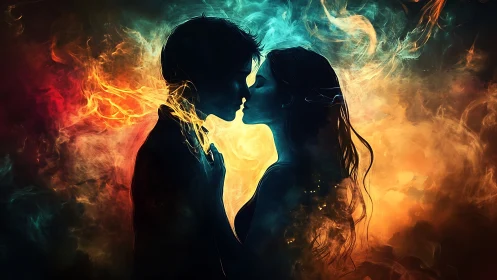 Two Hearts Illuminated by Love's Radiant Energy.