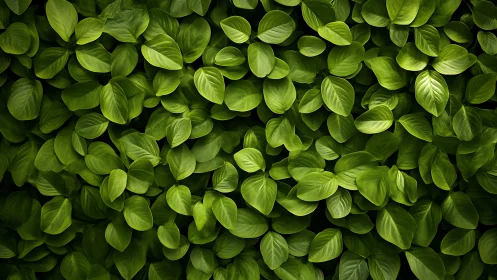 Leafy whispers weave a lush emerald wall of gentle light
