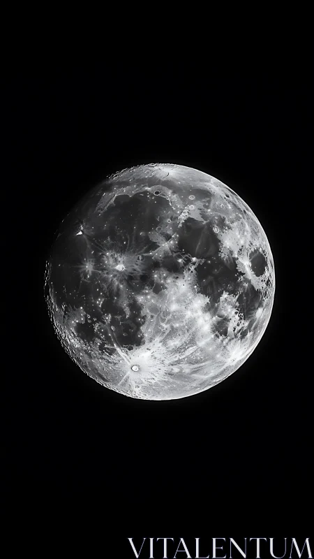 High-contrast lunar surface study reveals detailed crater topology