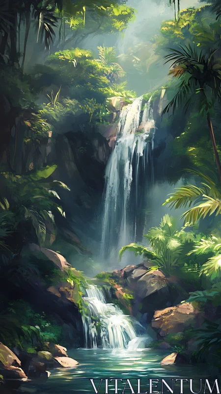 Tropical cascade in vertically composed digital rainforest study.