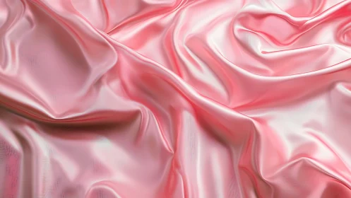 Silk Dreams Dance Across Luminous Waves of Rose