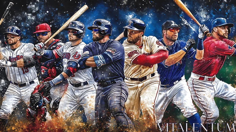 Dynamic digital lineup of professional baseball batters