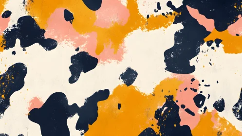 Bold Abstract Paint Splatter Pattern in Modern Artistic Style.