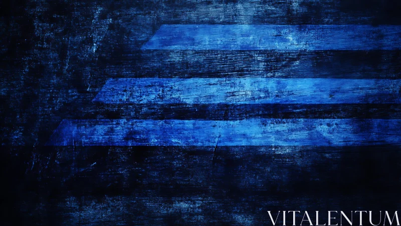 Abstract blue grunge background with textured horizontal stripes.