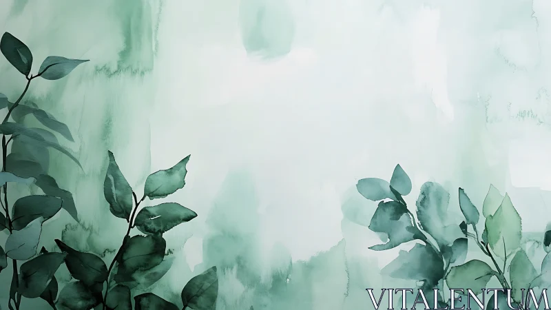 Whispering teal leaves lean inward to frame soft morning air