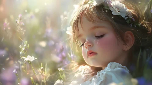 Young dreamer discovers magic within wildflower gardens