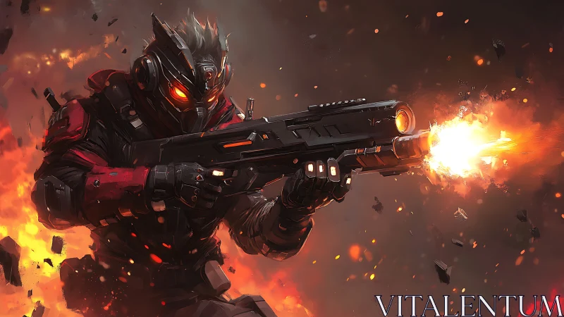 Armored inferno ranger carves burning lines through chaos