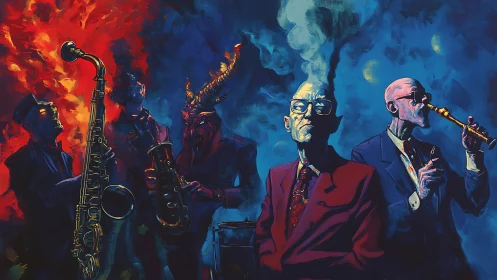 Surreal jazz ensemble divides infernal fire and cool smoke