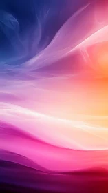Colorful flowing gradient waves in abstract digital art.