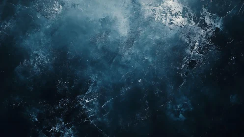 Dark Blue Abstract Textured Background with Cloudy Pattern.