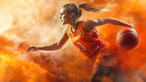 Blazing crossover sprint with a storm-born hoops heroine.