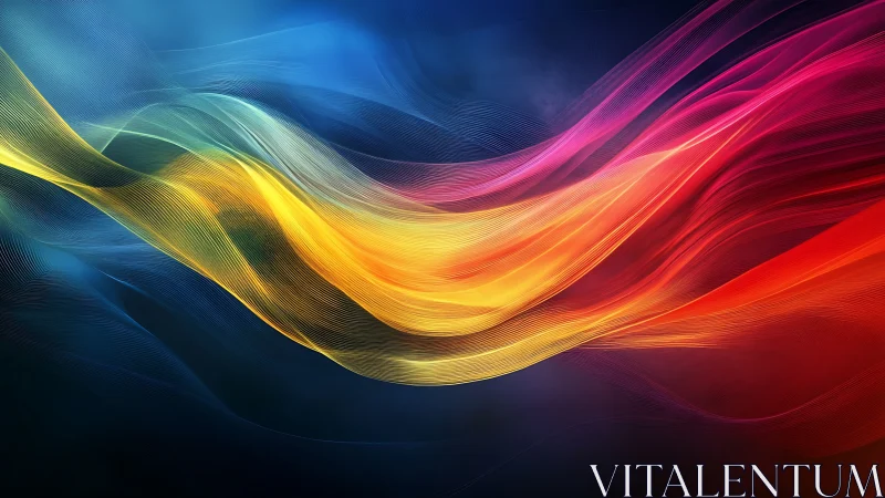 Chromatic fluid dynamics in multicolor spectral light waves