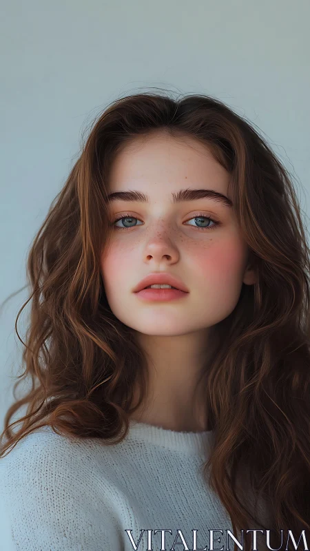 Soft morning portrait celebrates calm, thoughtful beauty