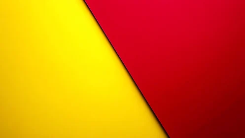 Color blocks lean into a sharp diagonal dance of warmth