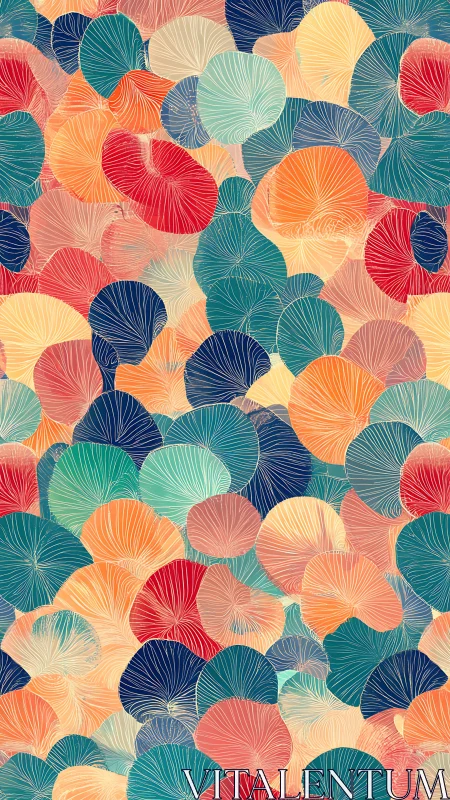 Colorful overlapping circles create a joyful abstract garden