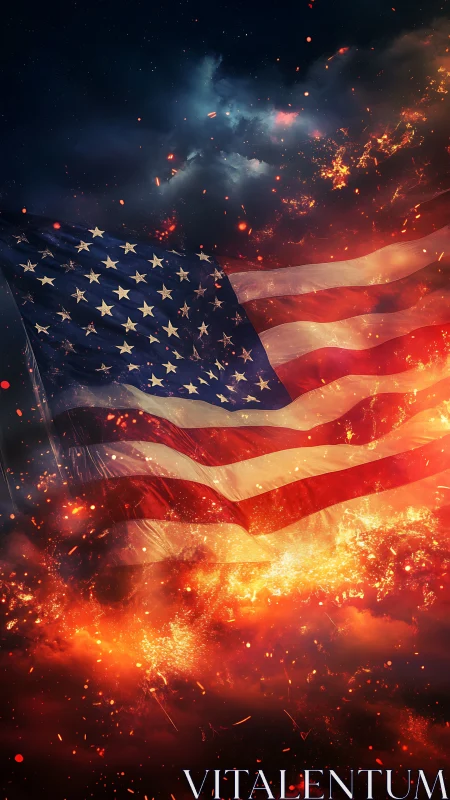 Stars and Stripes Ignite the Cosmic Inferno