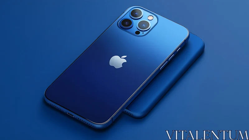 iPhone 13 Pro in Sierra Blue with triple camera system.