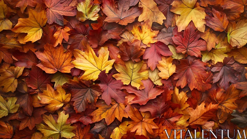 Golden autumn leaves gathered in a cozy seasonal blanket.