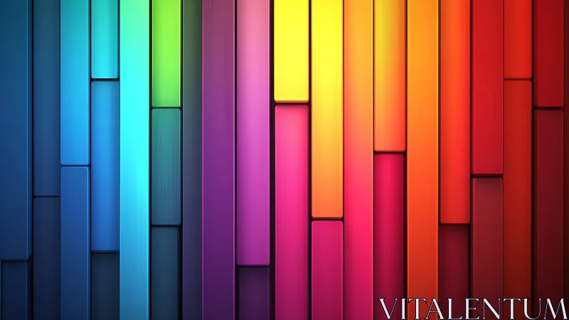 Radiant rainbow panels creating a cozy, colorful rhythm.