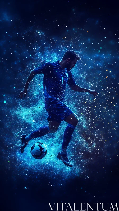 Astrophysical motion study of luminous digital footballer field.