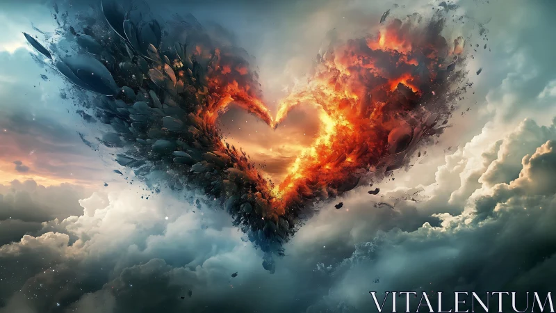 Cataclysmic Heart-Form Explosion with Dual Thermal Detonation