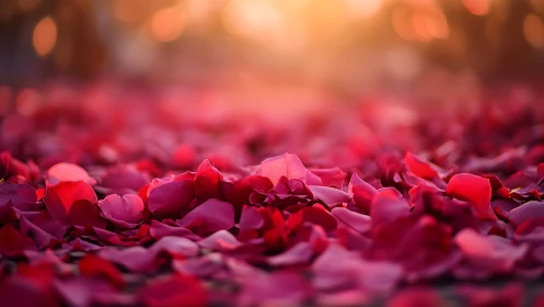 Velvet Symphony: Rose Petals in Radiant Reverie.