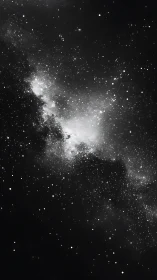 Star field shows dense galactic band across dark space