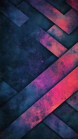 Neon magenta diagonal bands over textured navy field.