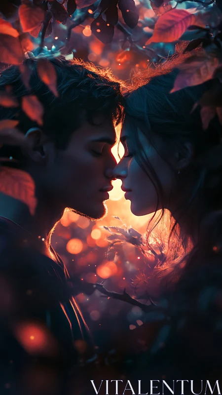 Digital rendering depicting two profiles with luminous internal structure.