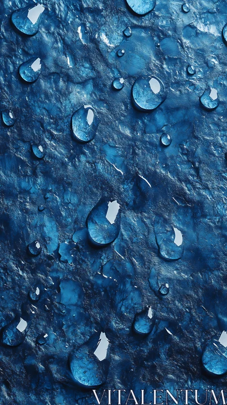 Droplets drift like tiny planets over rough midnight sea