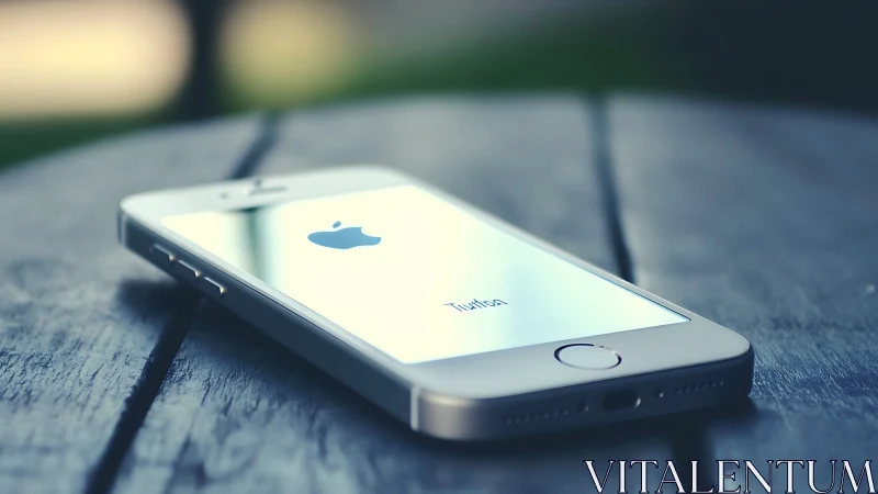 Luminous iPhone Declares Its Boot-Up Drama on Weathered Deck