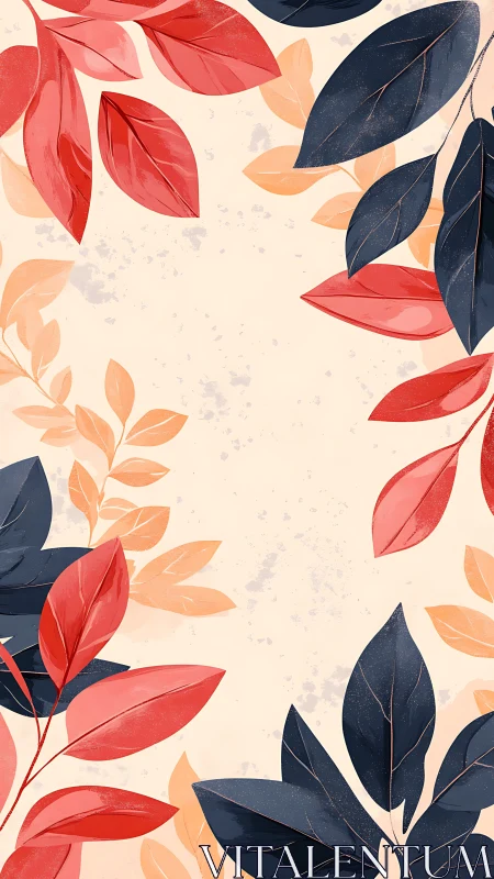 Soft autumn leaves frame a gentle space for calm moments