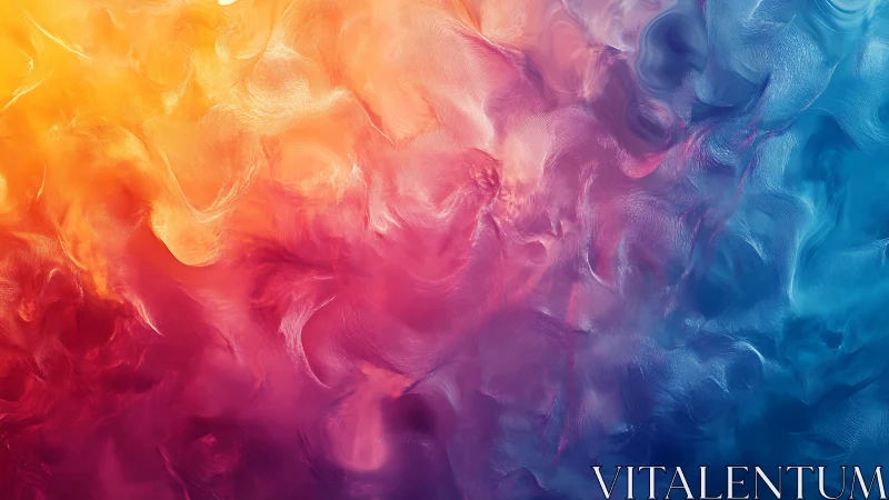 Abstract color gradient forms continuous textured surface