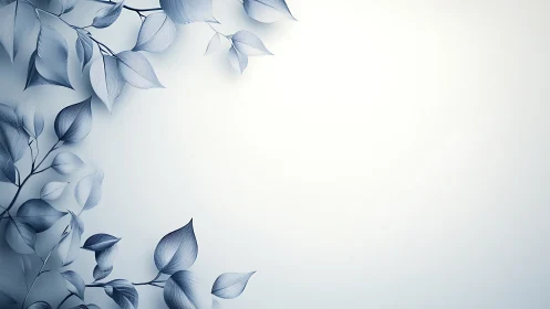 Whispering blue foliage framing a luminous winter hush.