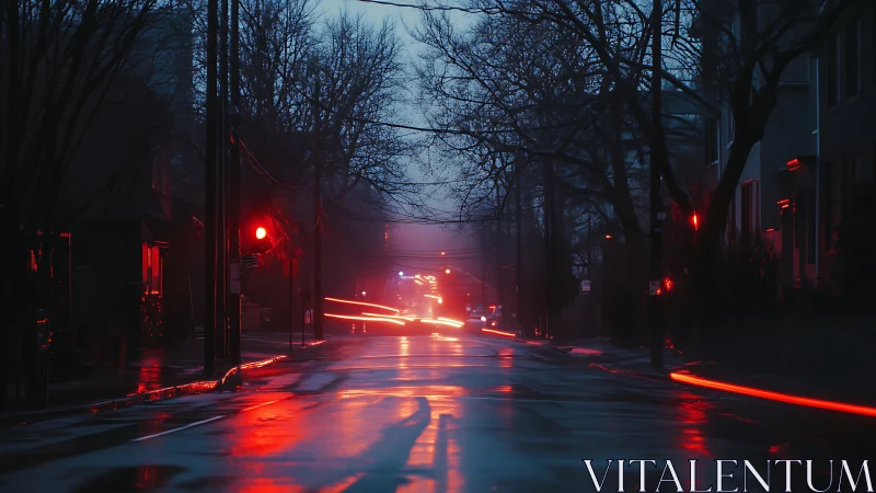 Neon rainlight stitches quiet city shadows into motion