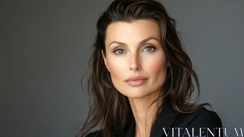 Confident Woman in Professional Attire, Modern Portrait Style.