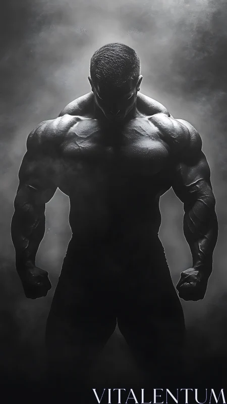 Shadow-forged titan lowers his gaze and owns the storm