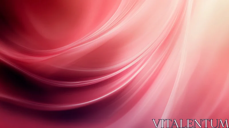 Curved magenta light waves in soft-focus abstract gradient field