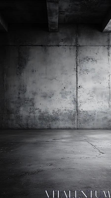 Quiet concrete room inviting bold ideas and new stories.