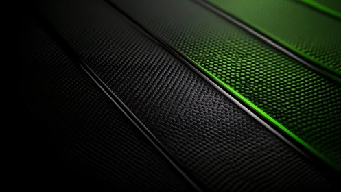 Neon lattice runway over carbon fiber nightfall grid.