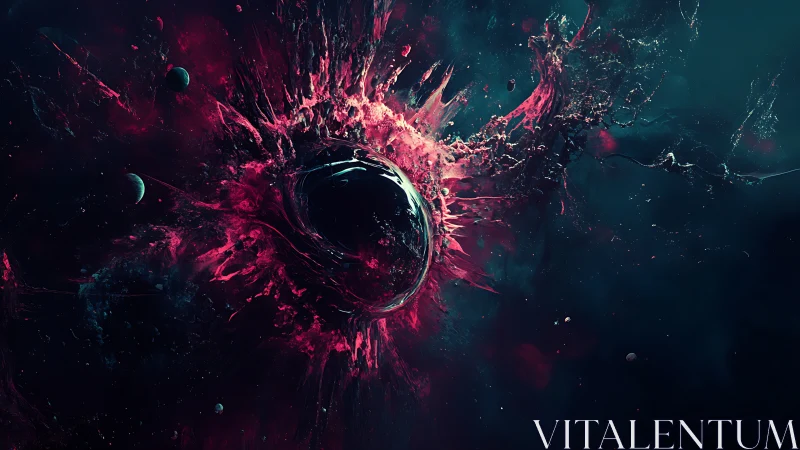 Nebula vortex heartburst in ultraviolet cosmic ink.