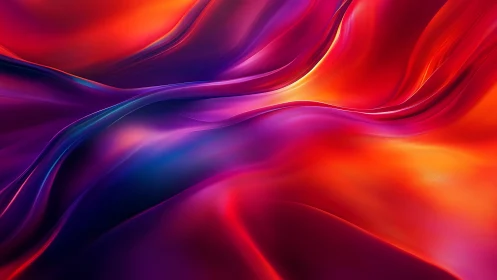 Liquid gradient waves glow with saturated neon color fields.